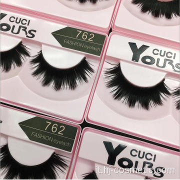 2019 Nuovo 10 accoppiamenti 3D Faux Mink Lashes 100 estensioni di ciglia flash di capelli umani